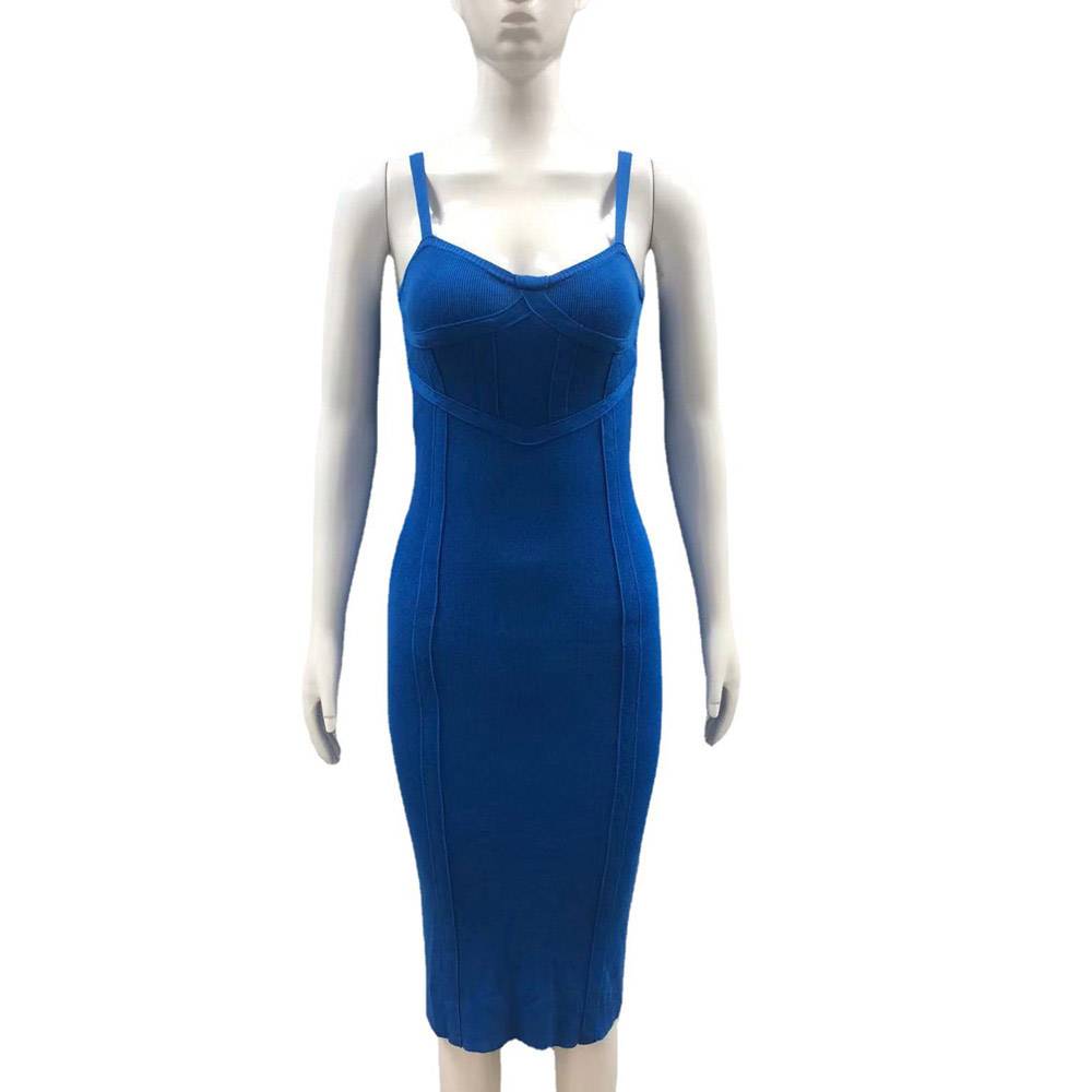 Sleeveless Above Knee Spaghetti Strap Women's Dress