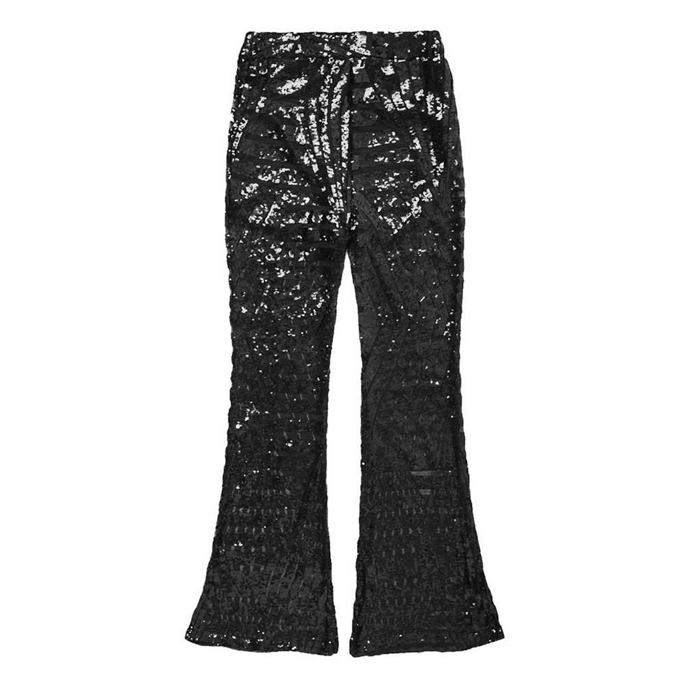 Sequins Slim Full Length Women's Casual Pants