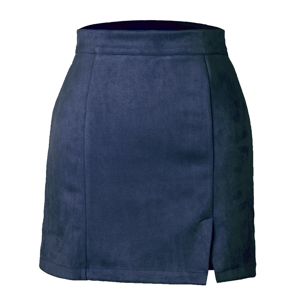 Plain Mini Skirt Patchwork A-Line Simple Women's Skirt