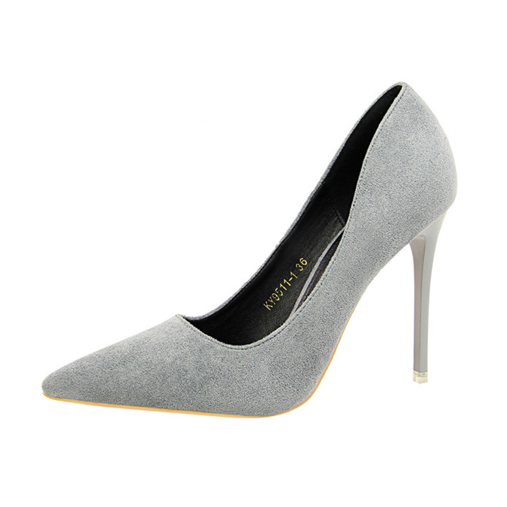 Pointed Toe Stiletto Heel Slip-On Banquet Thin Shoes