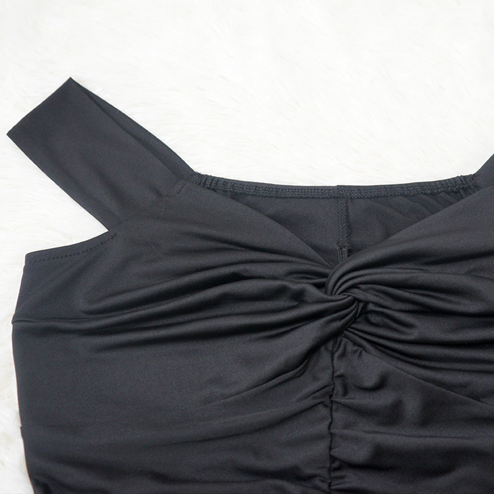 Floor-Length V-Neck Short Sleeve Pleated Pullover Women's Dress