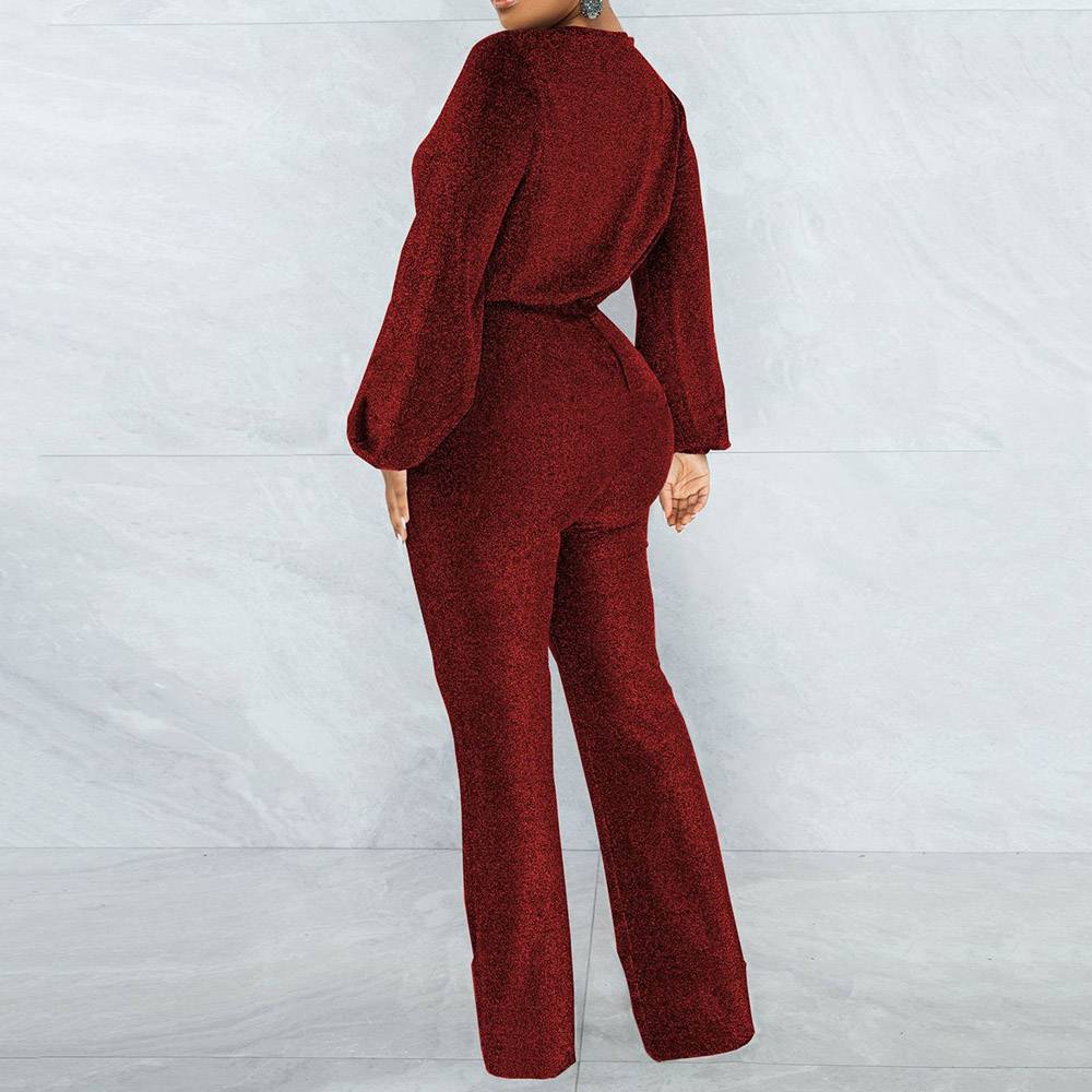 Plain Full Length Fashion Straight Women's Jumpsuit