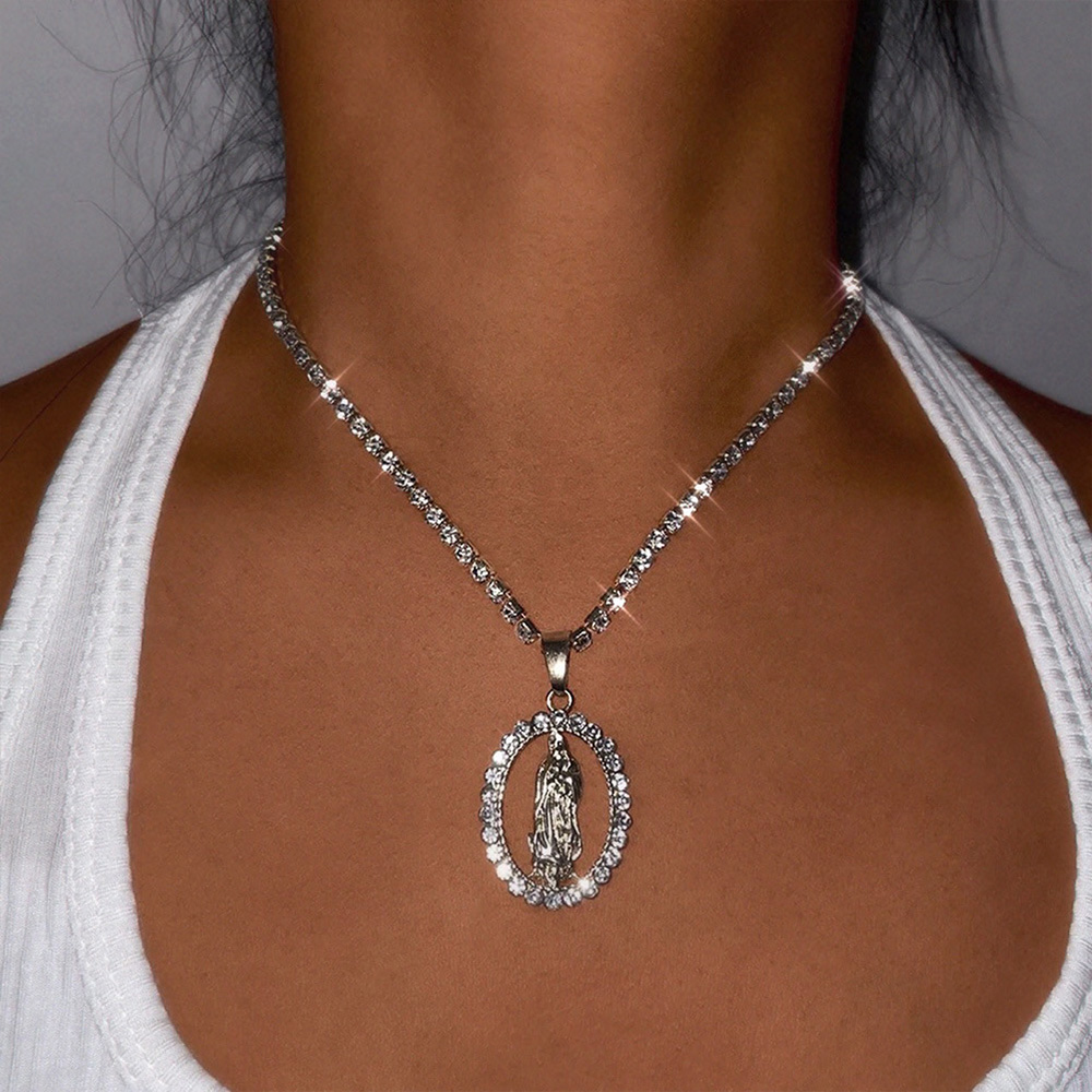 Geometric Pendant Necklace Female Necklaces