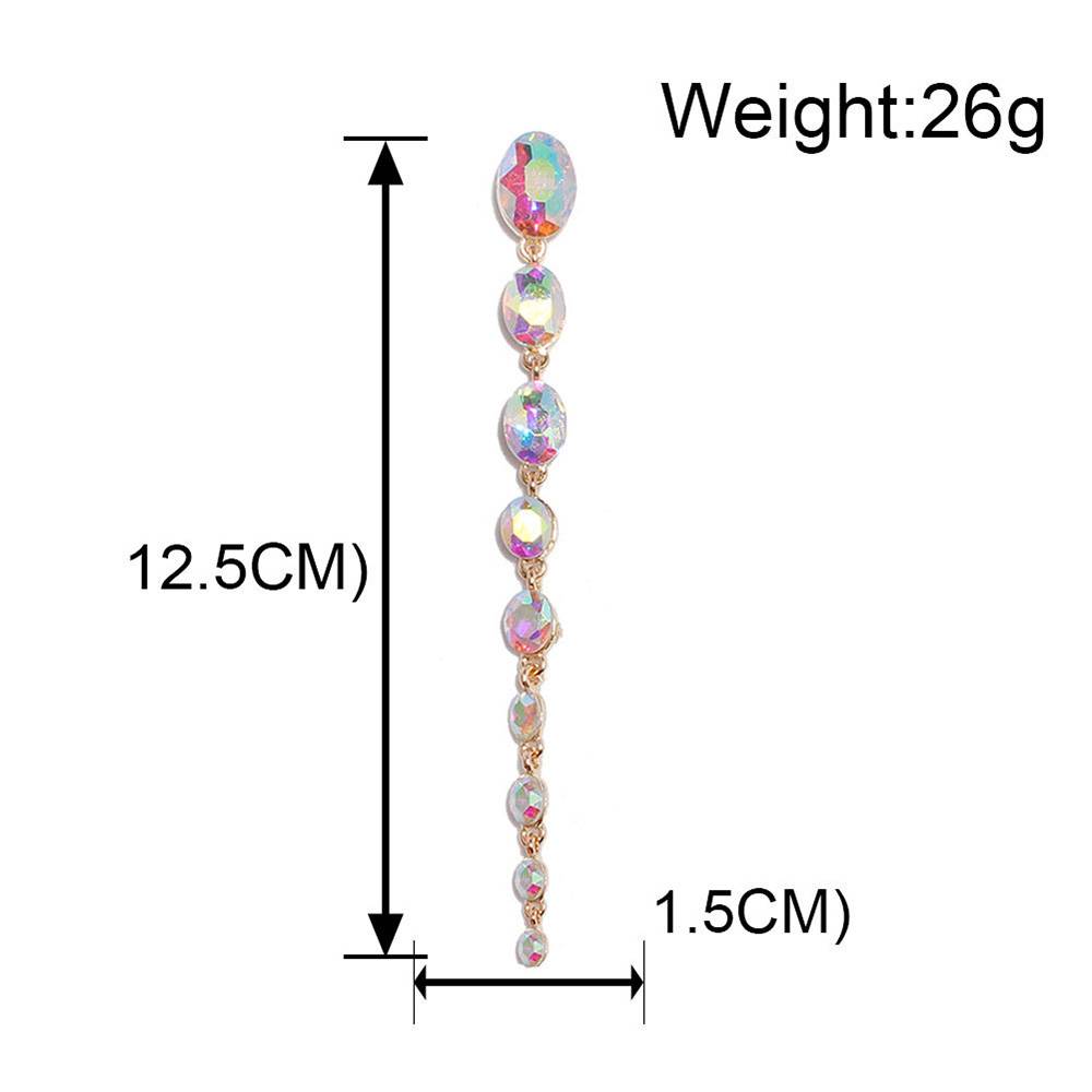 Korean Alloy Geometric Diamante Birthday Earrings