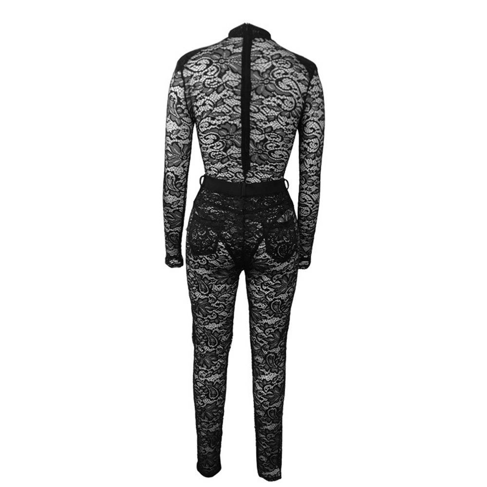 Plain Fashion See-Through Shirt Pullover Women's Two Piece Sets