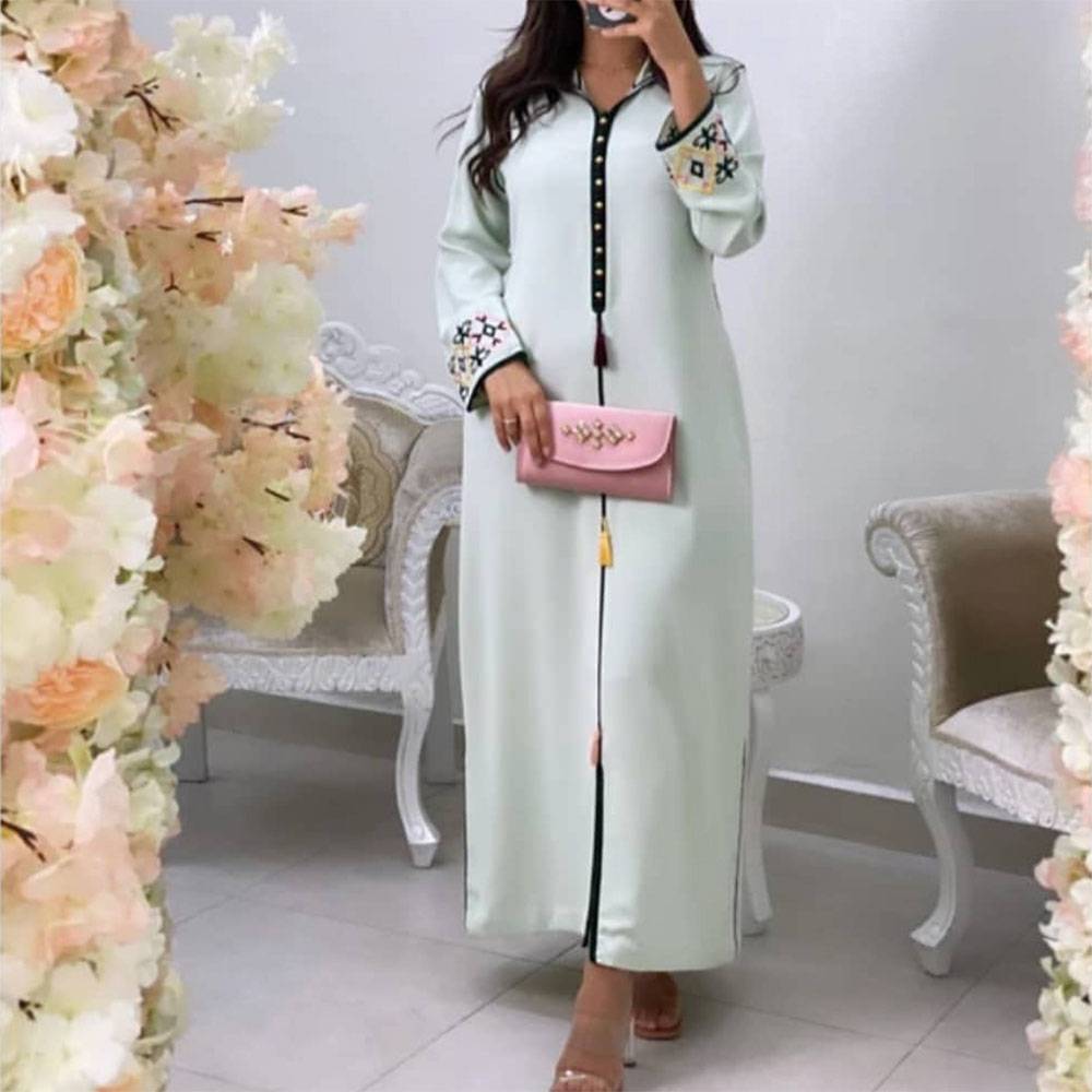 Split Hooded Long Sleeve Ankle-Length Fall Women's Dress