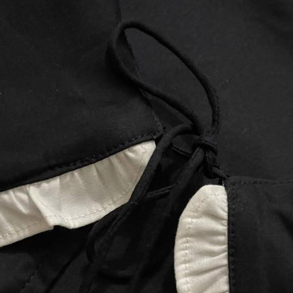 Color Block Patchwork Peter Pan Collar Short Sleeve Women's Blouse