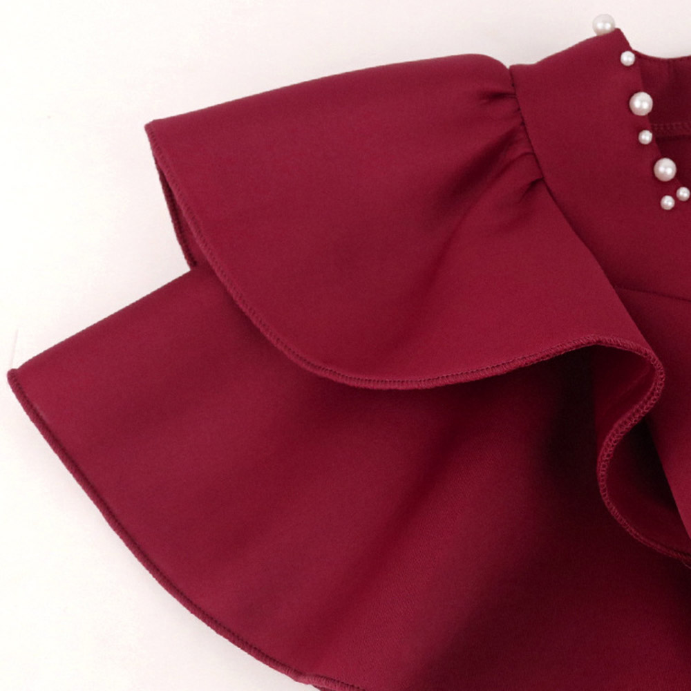 Short Sleeve Split V-Neck Knee-Length High Waist Women's Dress