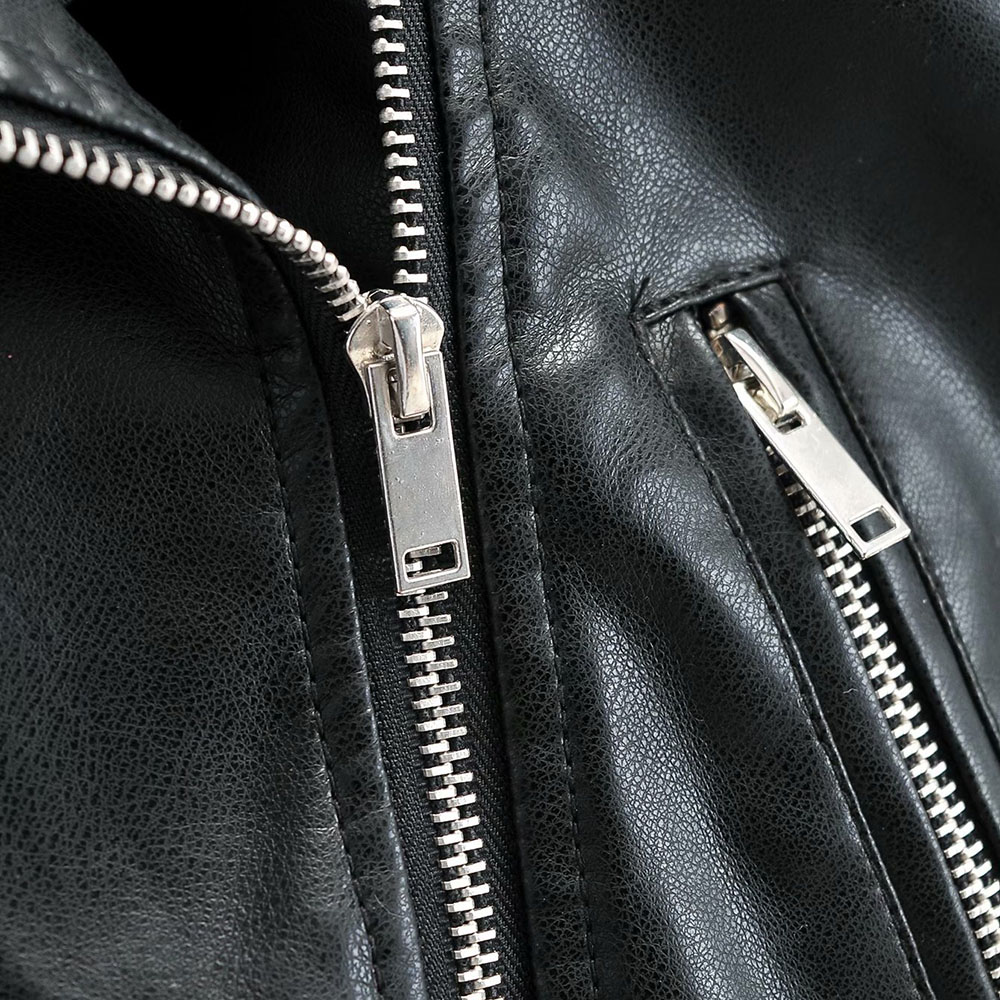 Standard PU Slim Zipper Fall Women's PU Jacket