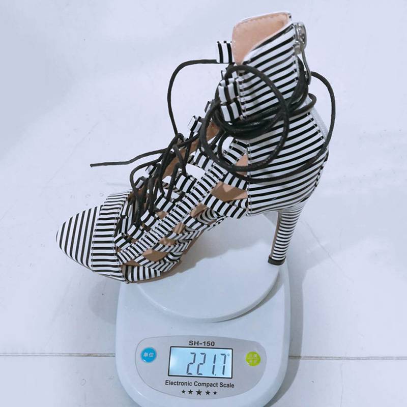 Zipper Open Toe Stiletto Heel Heel Covering Thread Sandals