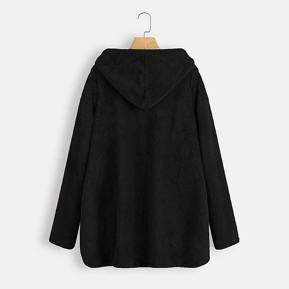 Asymmetric A Line Zipper Mid-Length Plus Size Women's Cotton Padded Coat