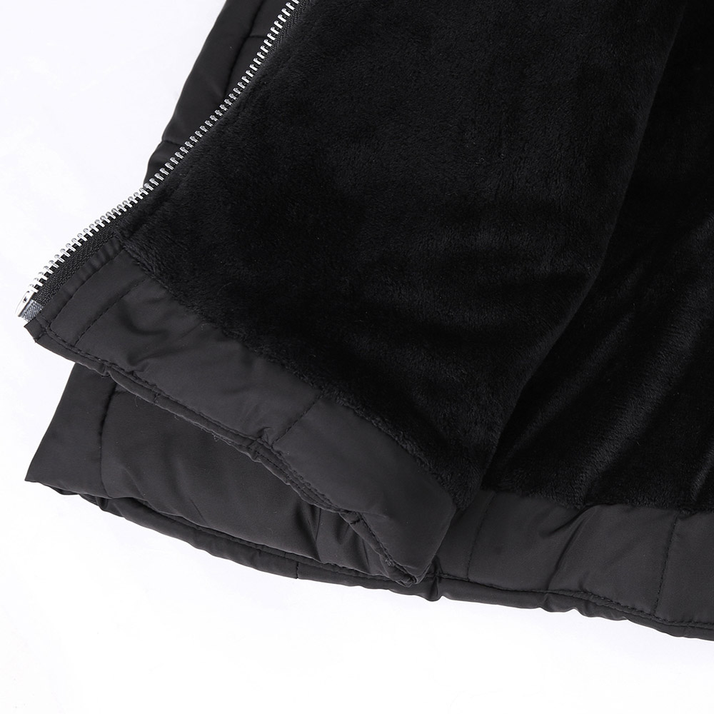 Slim Zipper Zipper Mid-Length Women's Cotton Padded Overcoats