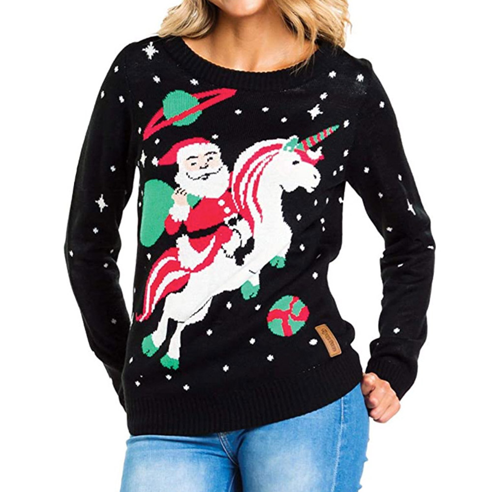 Christmas Regular Fall Scoop Women's Sweater