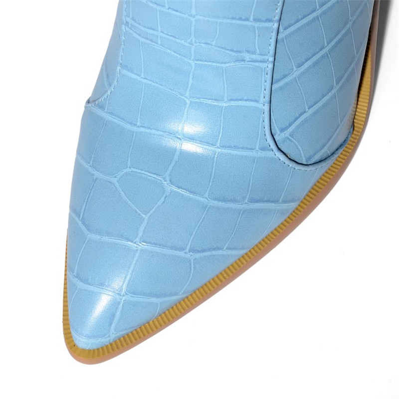 Pointed Toe Slip-On Plain OL Boots