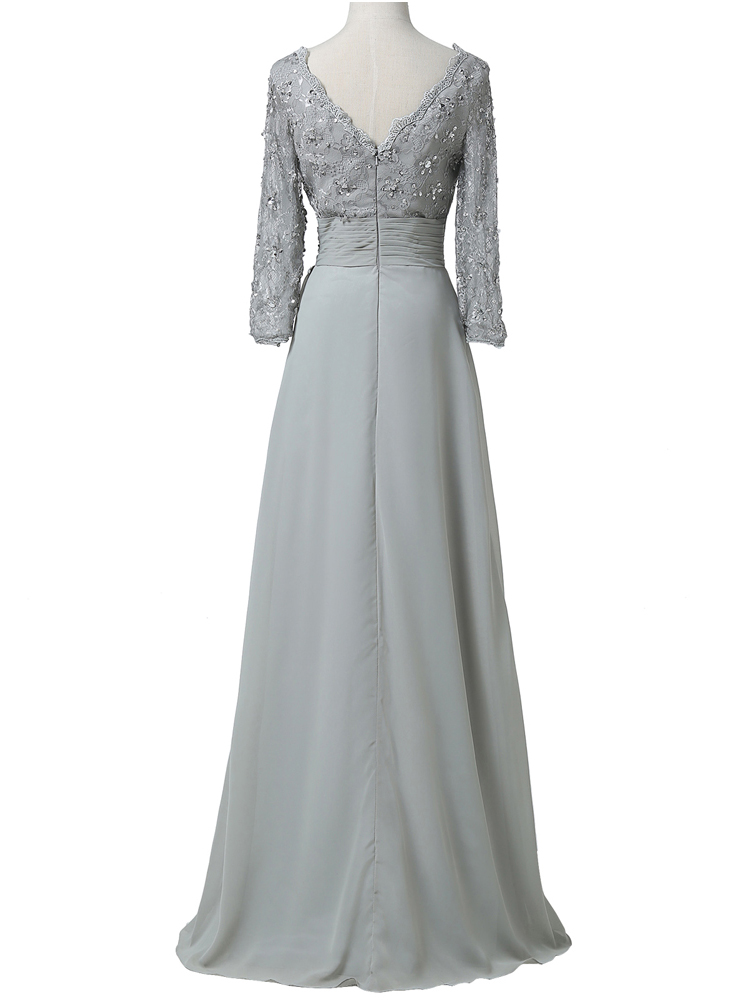 Sequins Lace Mother Of The Bride Dress with Long Sleeves
