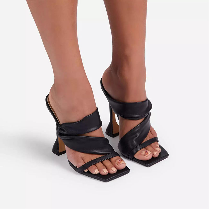 Stiletto Heel Slip-On Flip Flop Casual Slippers