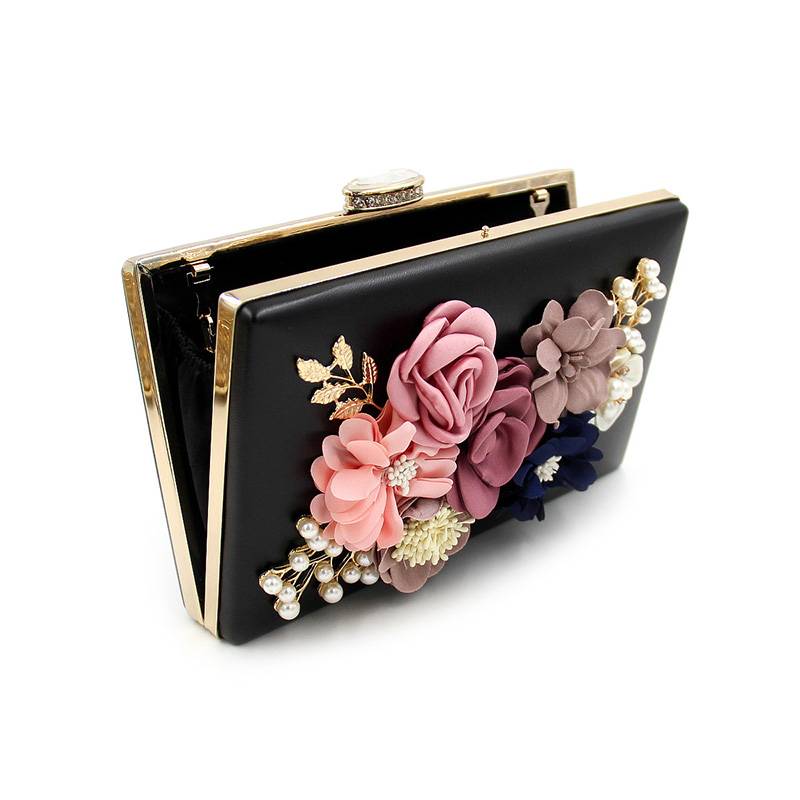 Lastest Diamante Floral Evening Clutch