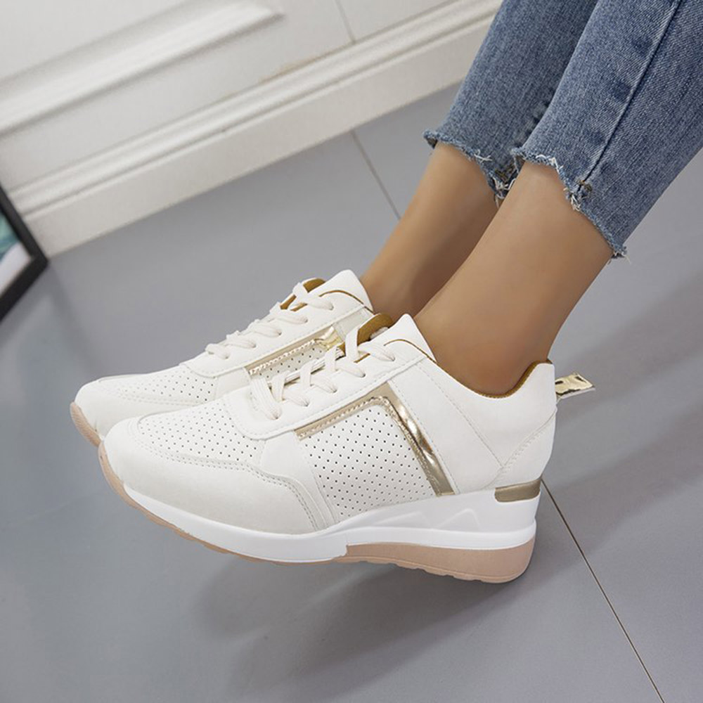 Lace-Up Round Toe Lace-Up Outdoor Sneakers