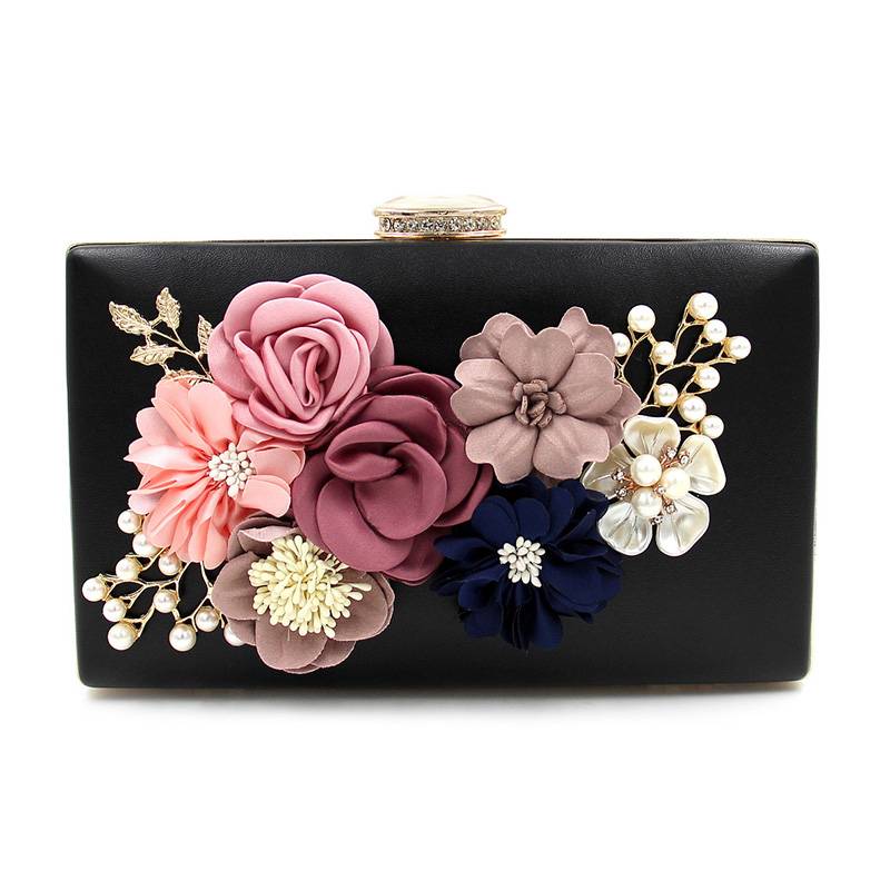 Lastest Diamante Floral Evening Clutch