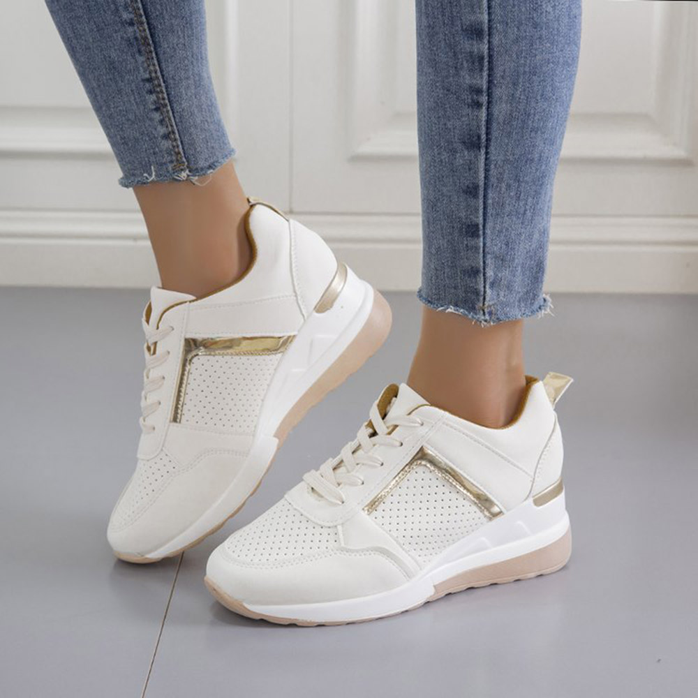 Lace-Up Round Toe Lace-Up Outdoor Sneakers