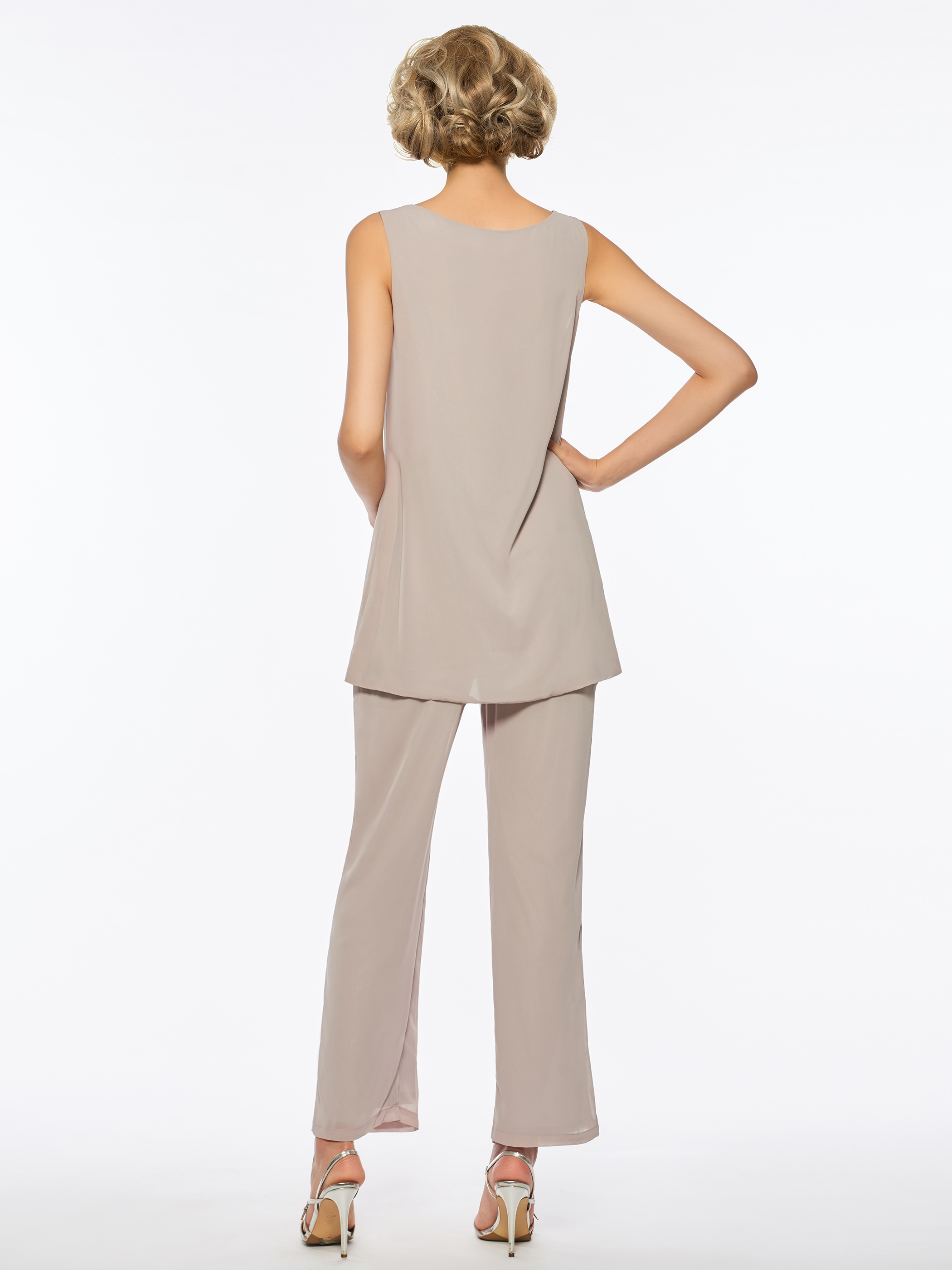Loose 3 Pieces Mother of the Bride Pantsuits