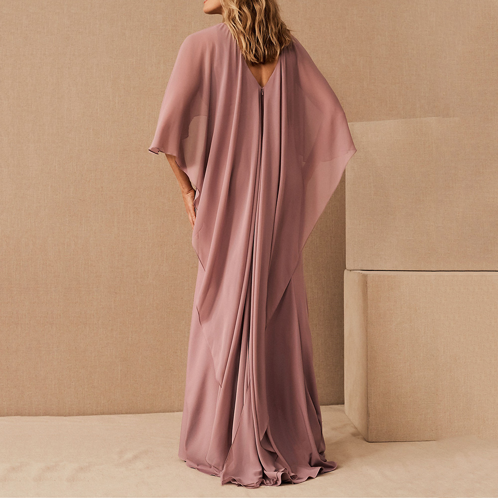 Ruffles Sheath Column Floor-Length Scoop Formal Evening Dress 2021