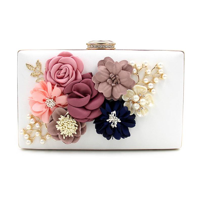 Lastest Diamante Floral Evening Clutch