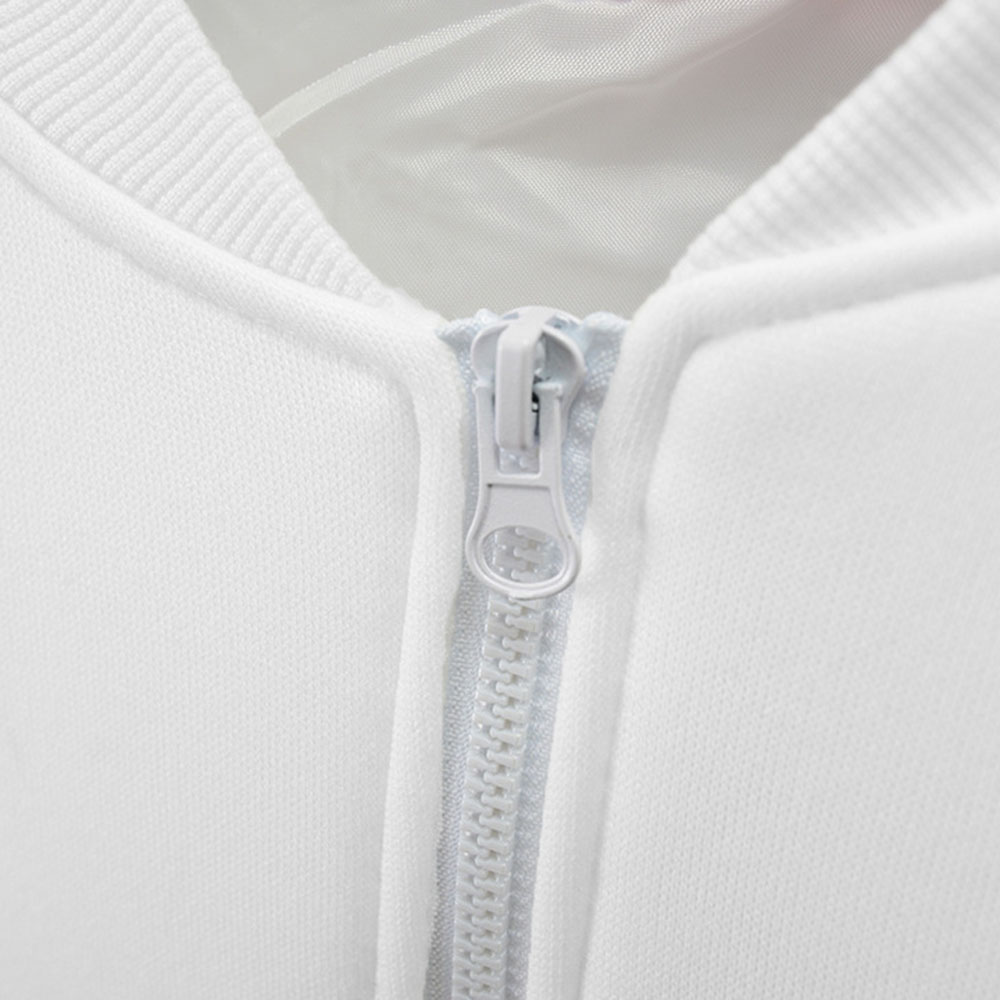 Zipper Stand Collar Color Block Slim Men's Jacket