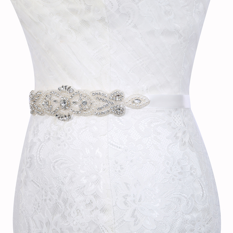 Regular(2-4cm) Polyester Beading Bridal Belt