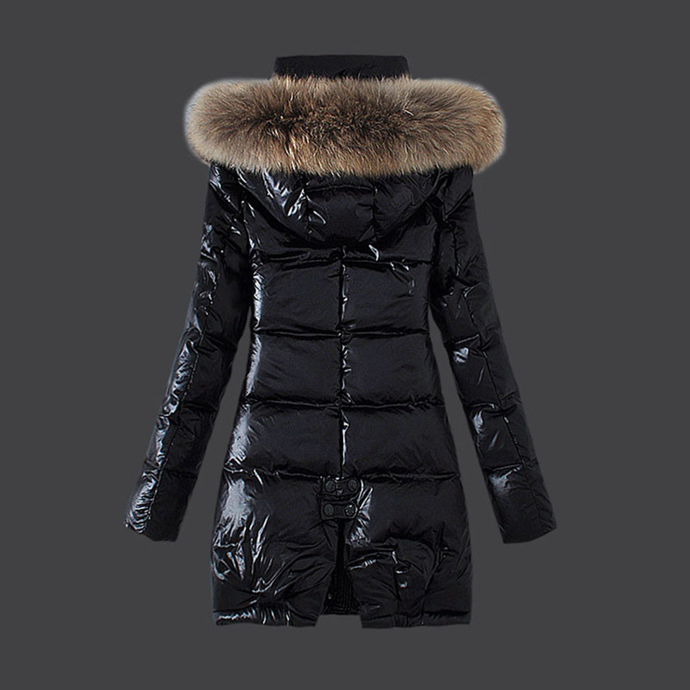 Zipper Slim Zipper Mid-Length Women's Cotton Padded Jacket Overcoat