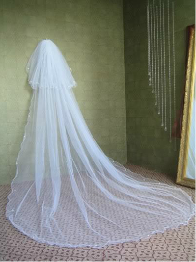 White Tulle Wedding Veil