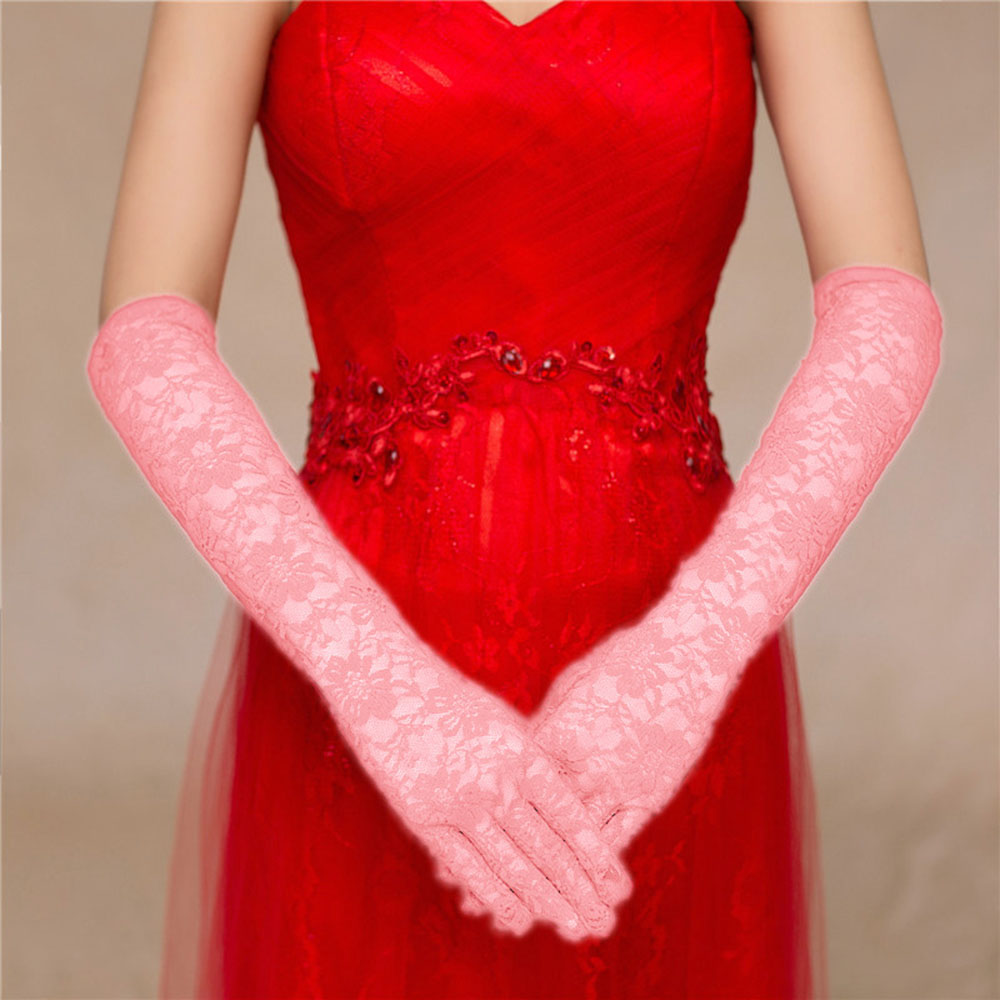 Finger Gloves Elbow Lace Wedding Bride Gloves 2022