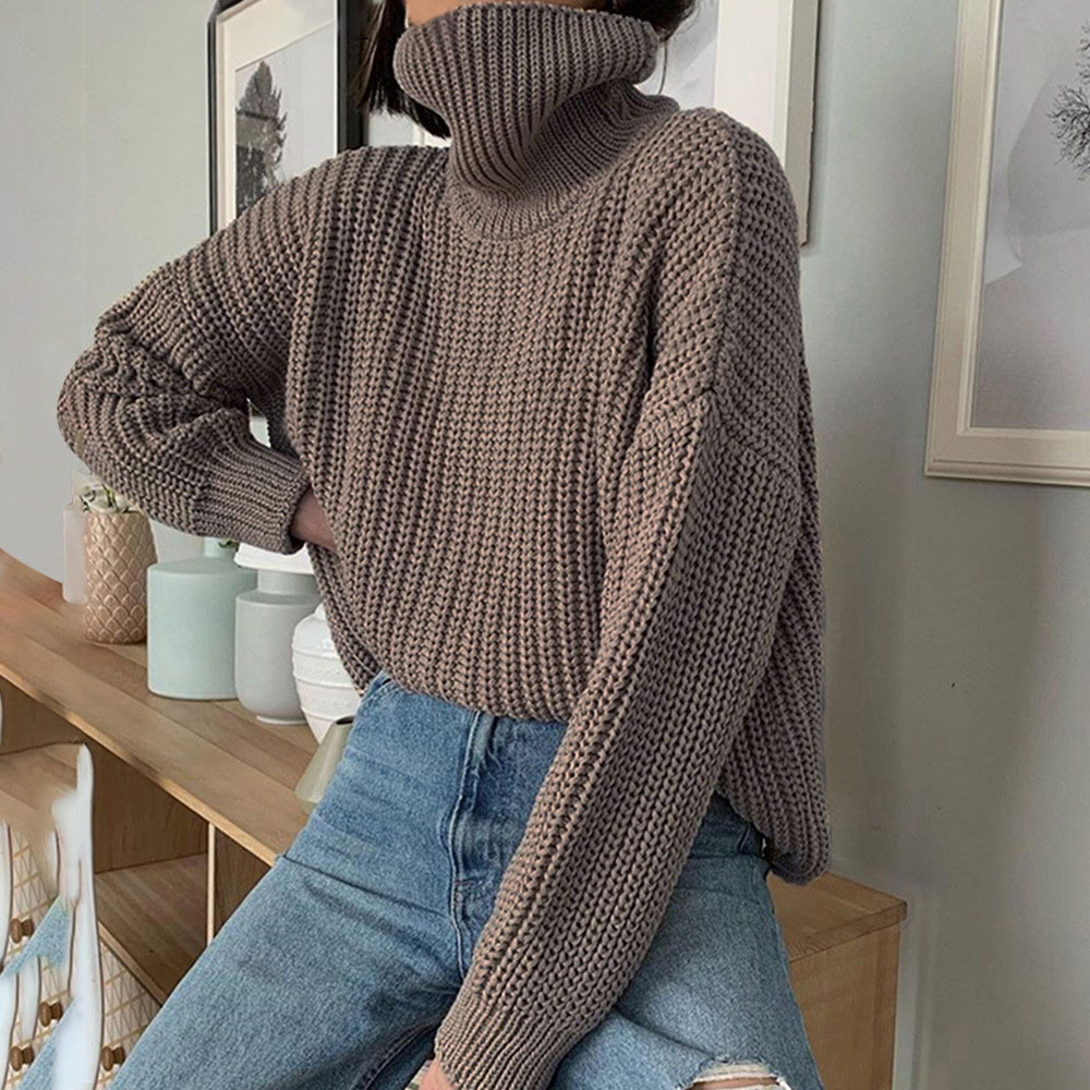 Turtleneck Long Sleeves	 Western Women's Sweater