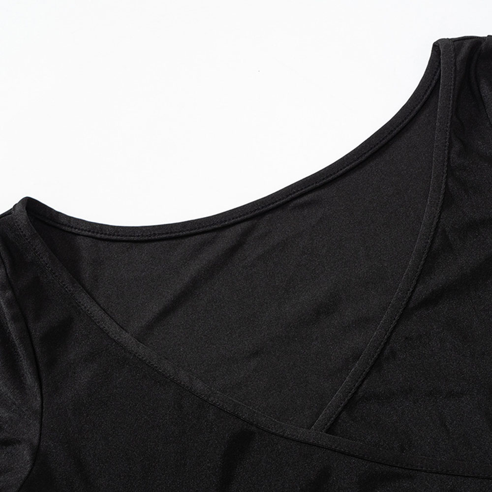 Western Plain T-Shirt V-Neck Women's Two Piece Sets