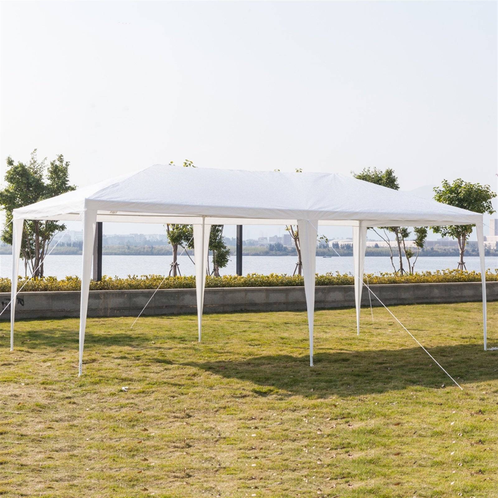 20''x10''(3 x 6m) Six Sides Two Doors Waterproof Tent with Spiral Tubes For Household, Wedding, Party, Parking Shed  XH