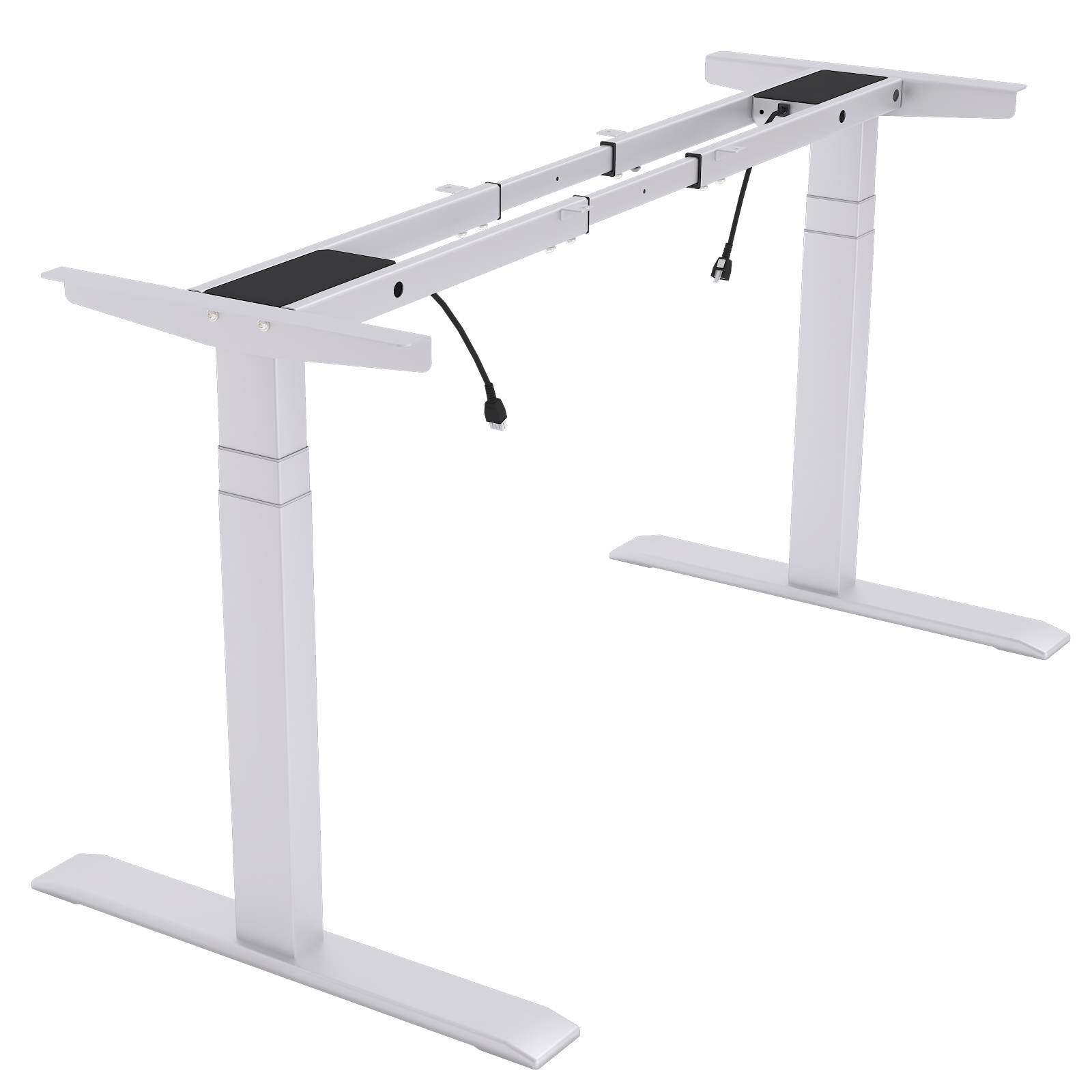TOPSKY Dual Motor 3 Stage Electric Adjustable Standing Desk Frame Heavy Duty 300lb Load Capacity for Home Office (Frame Only) DF04.01