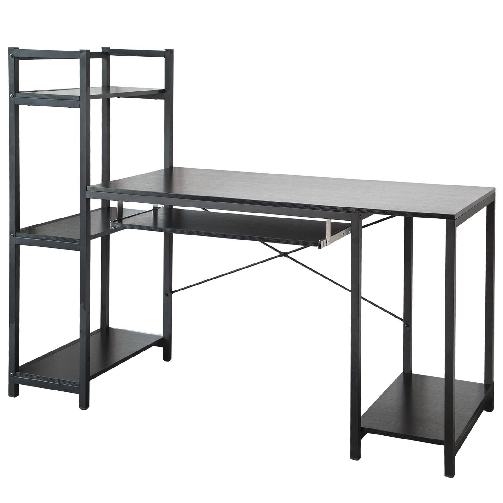 Office Furniture Large Steel Computer Desk Table with 3 Drawers