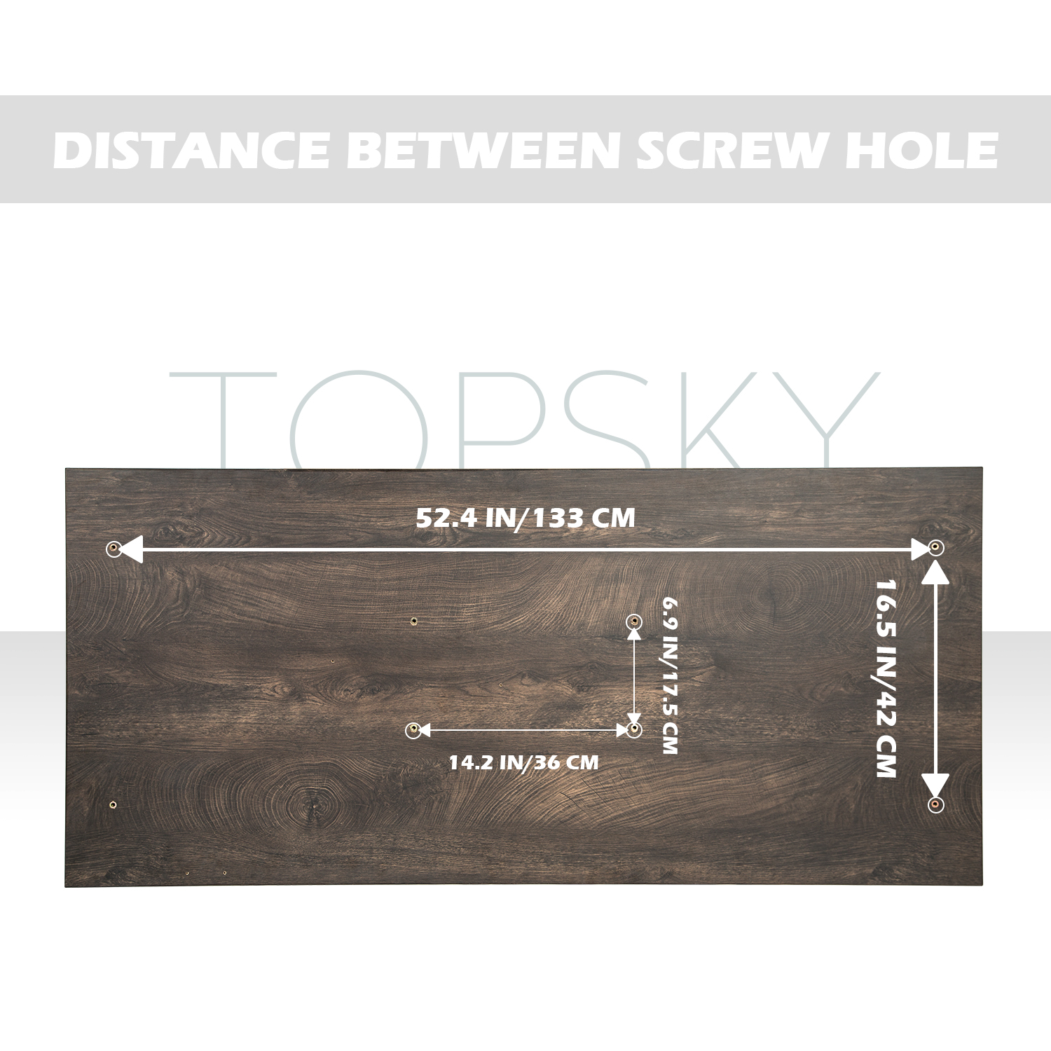 TOPSKY One-Piece Table Top for Electric Standing Desk (Board Only) ZB001