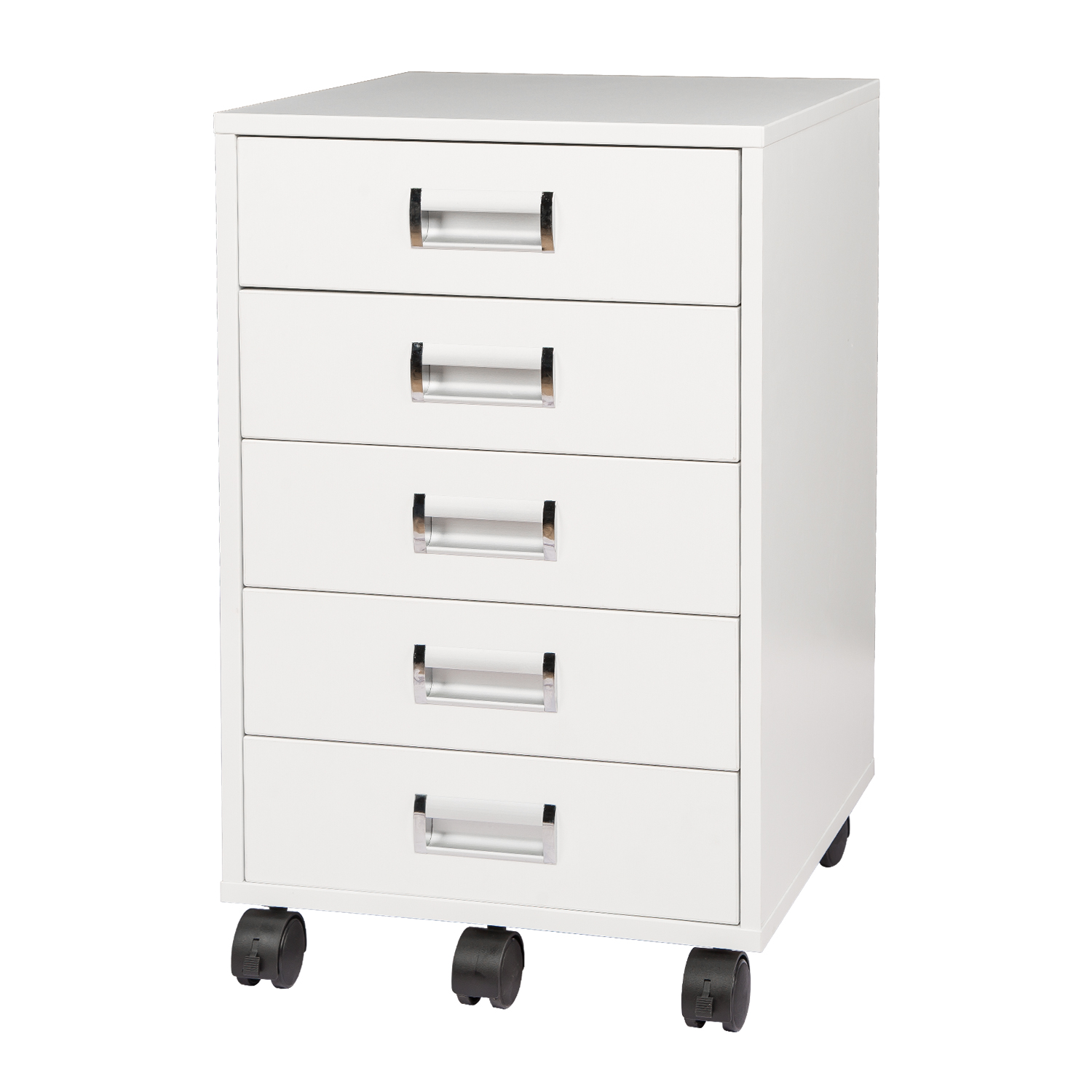 TOPSKY 5 Drawer Mobile Cabinet Fully Assembled Except Casters Built-in Handle S-15A
