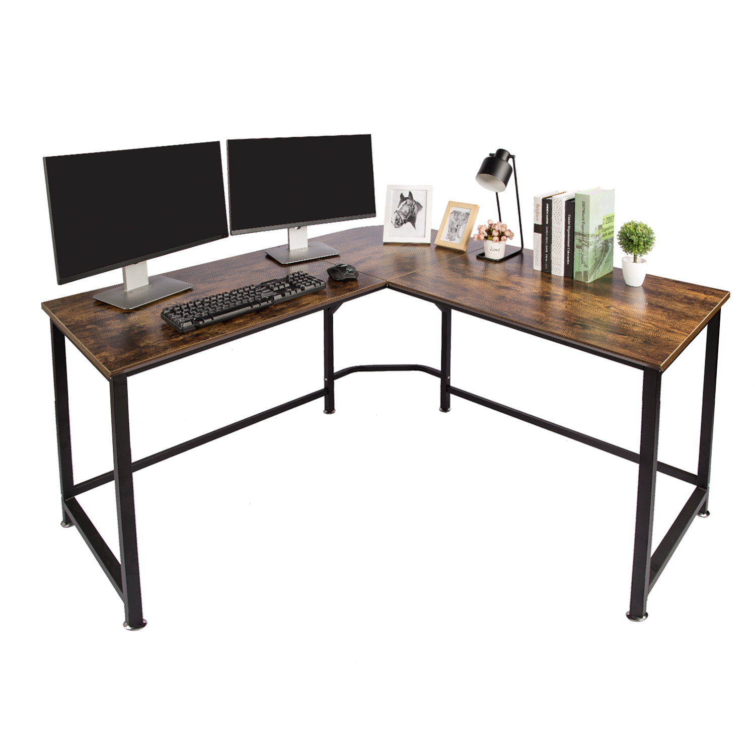  TOPSKY 59 Big Large Computer Office Desk 1.88 Thickness  Desktop (Espresso Gray) : Home & Kitchen