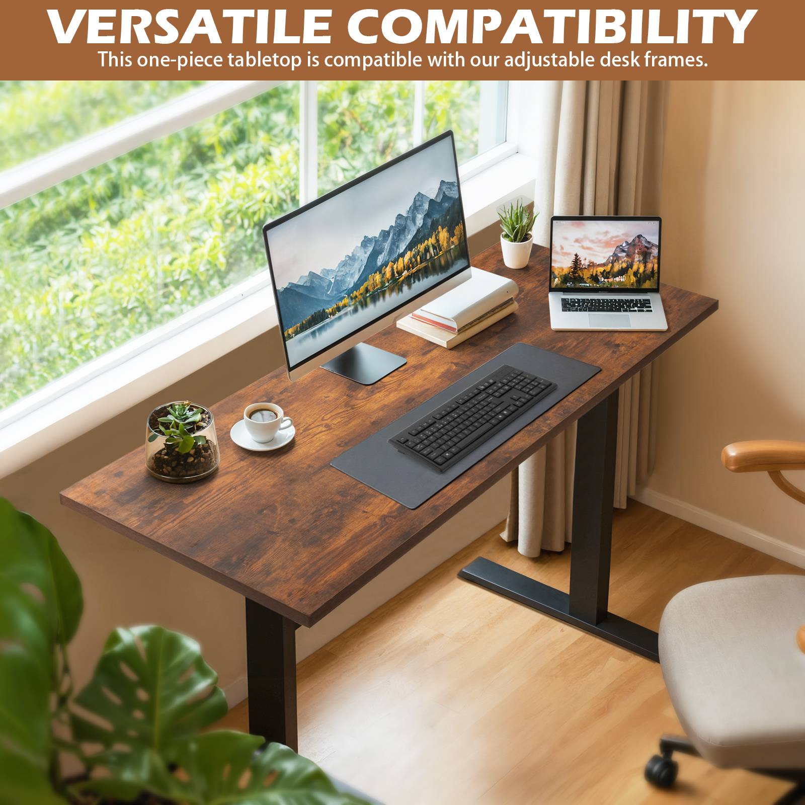 TOPSKY One-Piece Table Top for Electric Standing Desk (Board Only) ZB001