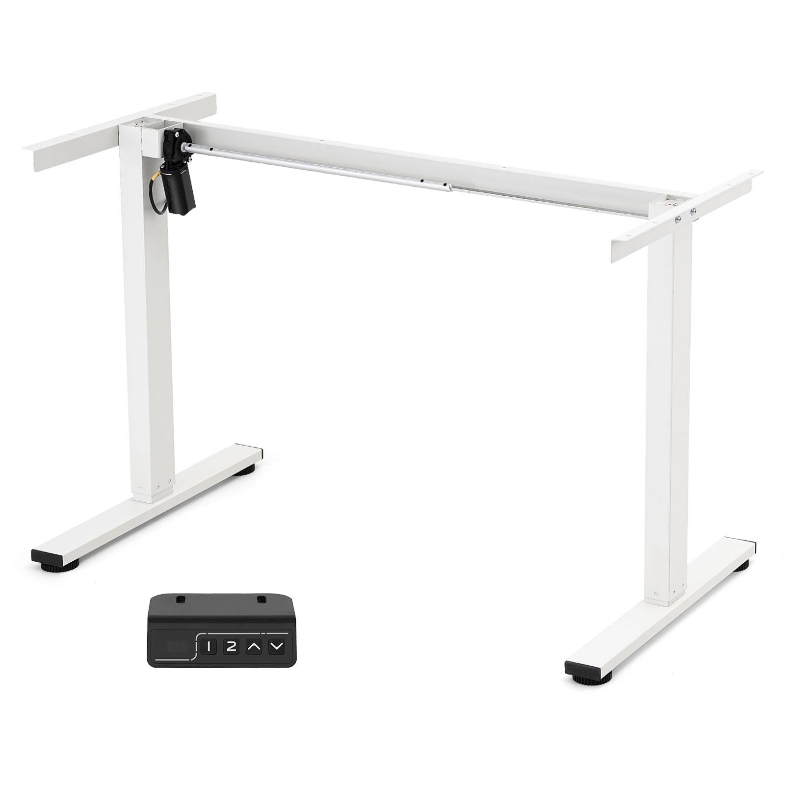 TOPSKY Single Motor 2 Stage Electric Adjustable Standing Computer Desk for Home and Office DF00.01