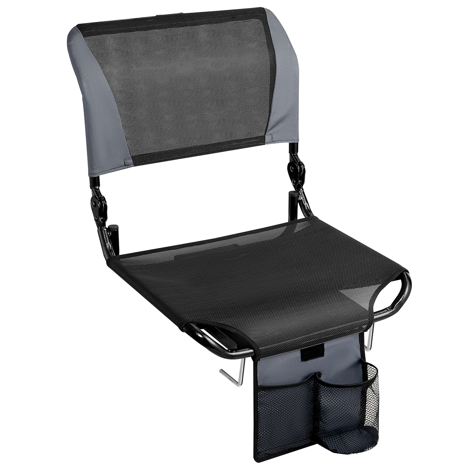 TOPSKY Mesh Stadium Seat Lightweight, Portable Folding Chair with 3 Reclining Positions, 2 Hooks and Storage Pockets for Bleachers and Benches XY-CR-713