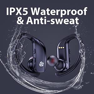 TSSD T16 TWS Stereo Sound Quality LED Display sport ipx7 waterproof climb Ear hook camping running working out ecouteur bluetooth Wireless in-ear noise cancelling earbuds with earhook earphone earbuds