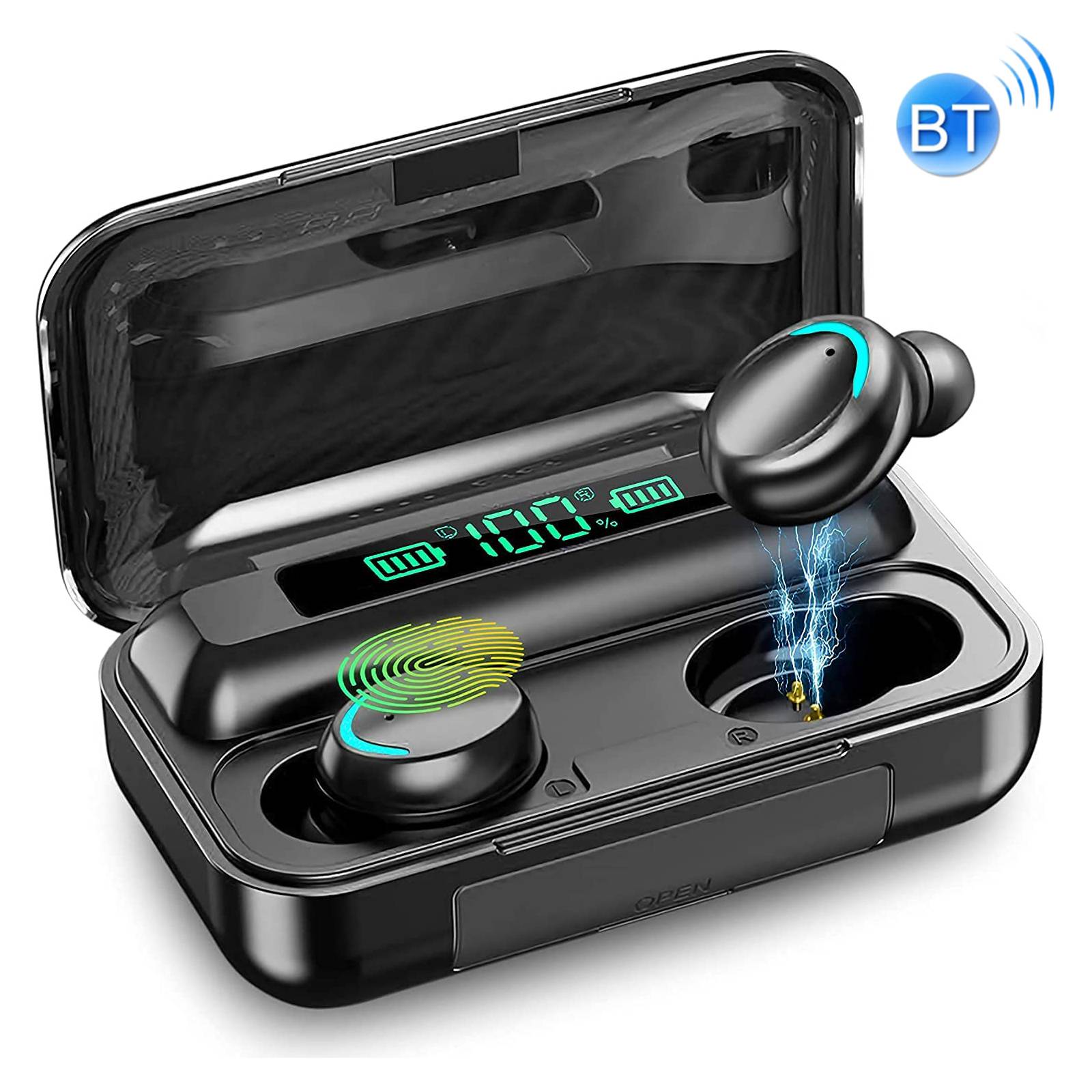 Best sellers Free sample low price items f9 5 5c tws LED Display audifono auriculares hifi airbuds mic bluetooth gaming electronics Ecouteur wireless headphones earbuds earphone with power bank