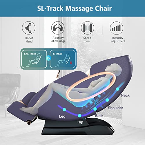 Zero Gravity Massage Chair Full Body Shiatsu 4D Massage Chair With Anion, Thai Stretch & APP Control (YL-09)