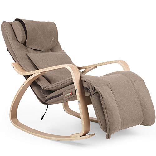 Lounge Shiatsu Massage Rocking Chair With Removable Cushion Cover OWAYS