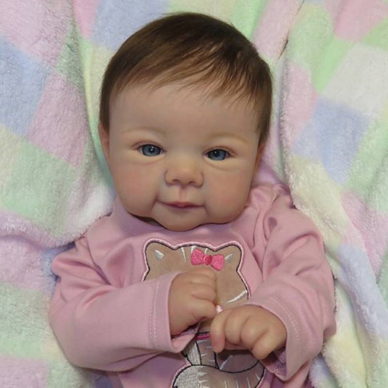 20 Inches Sweet Lifelike Eda Eyes Open Reborn Doll Girl-Juliette Series ...