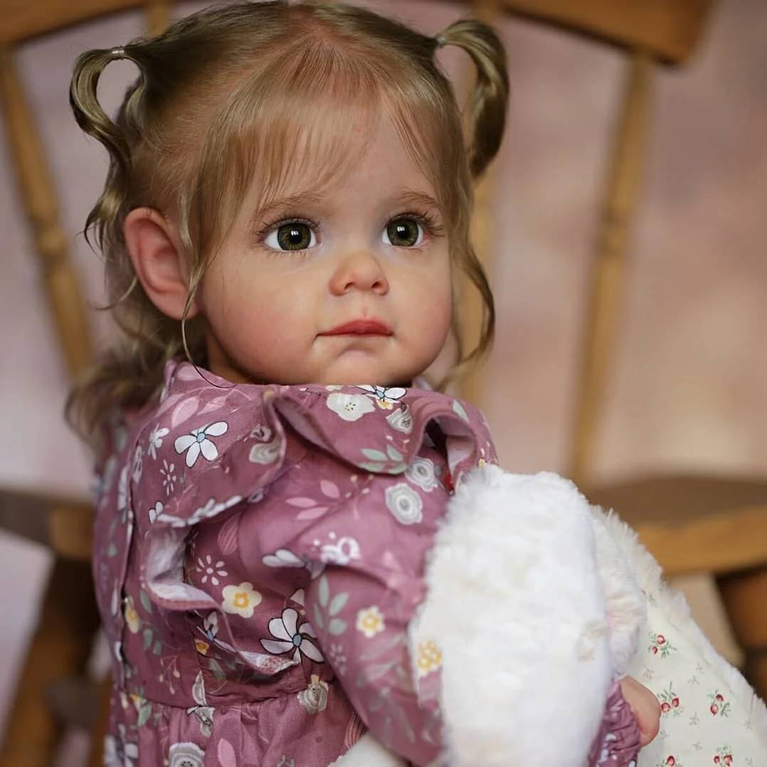 22 Inches Lifelike Fanny and Cherry Open Eyes Reborn Doll Twin Girls