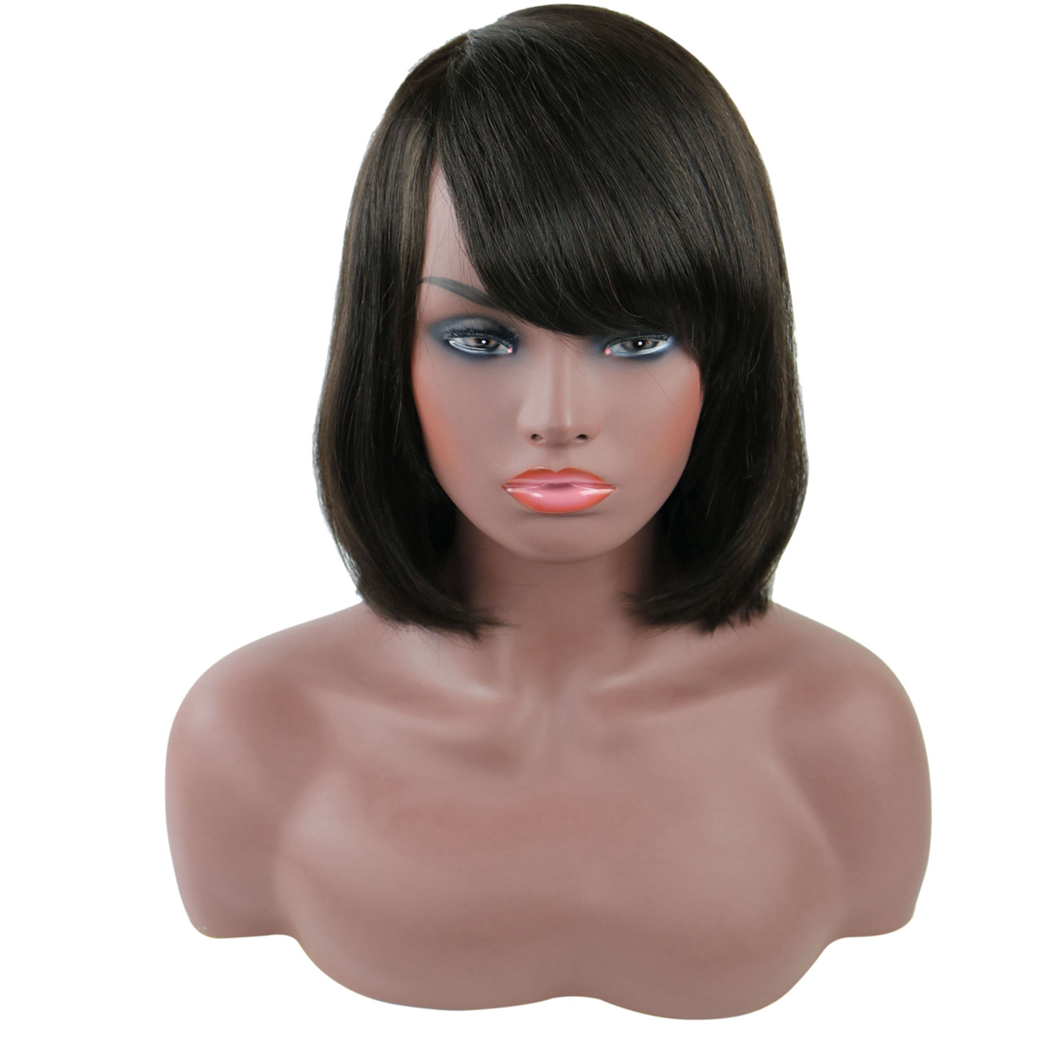Taraji Henson Bob Hair Style Wigs Human Hair Straight Capless 10 Inches 120% Wigs